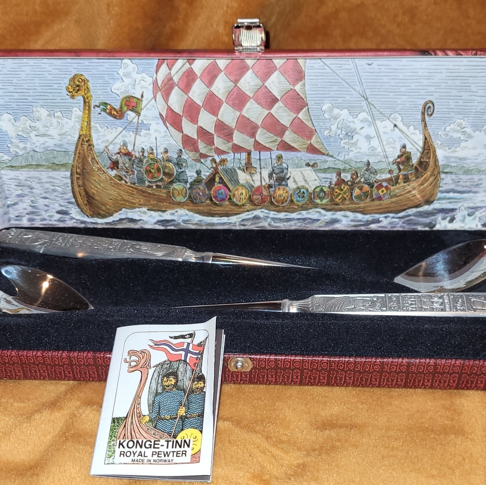 *Collectors* Konge Tinn Royal Pewter Box Set - Picture 2 of 4